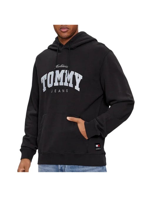 Tommy Hilfiger Varsity Heren Sweatshirt Zwart - Kiabi Tommy Hilfiger Varsity Heren Sweatshirt Zwart - Kiabi
