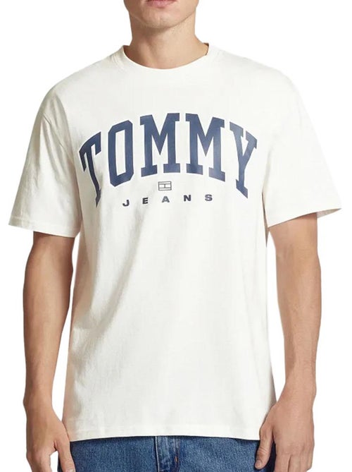 Tommy Hilfiger Varsity T-shirt Wit voor Heren - Kiabi Tommy Hilfiger Varsity T-shirt Wit voor Heren - Kiabi
