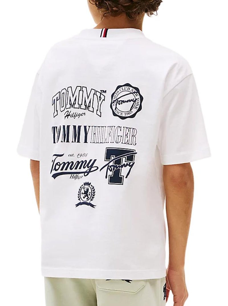 Tommy Hilfiger Varsity T-shirt Wit voor Jongens Wit - Kiabi