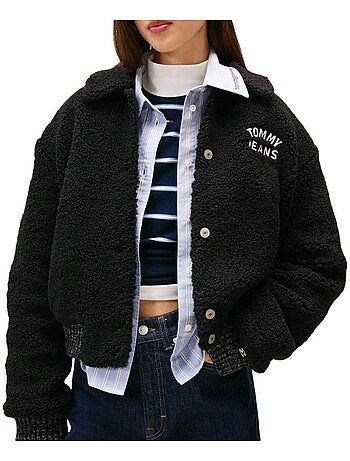 Tommy hilfiger varsity zwart damesvest