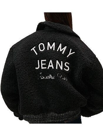 Tommy hilfiger varsity zwart damesvest