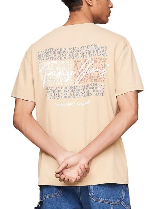 Tommy Hilfiger Vintage Beige T-shirt voor Heren - Kiabi Tommy Hilfiger Vintage Beige T-shirt voor Heren - Kiabi