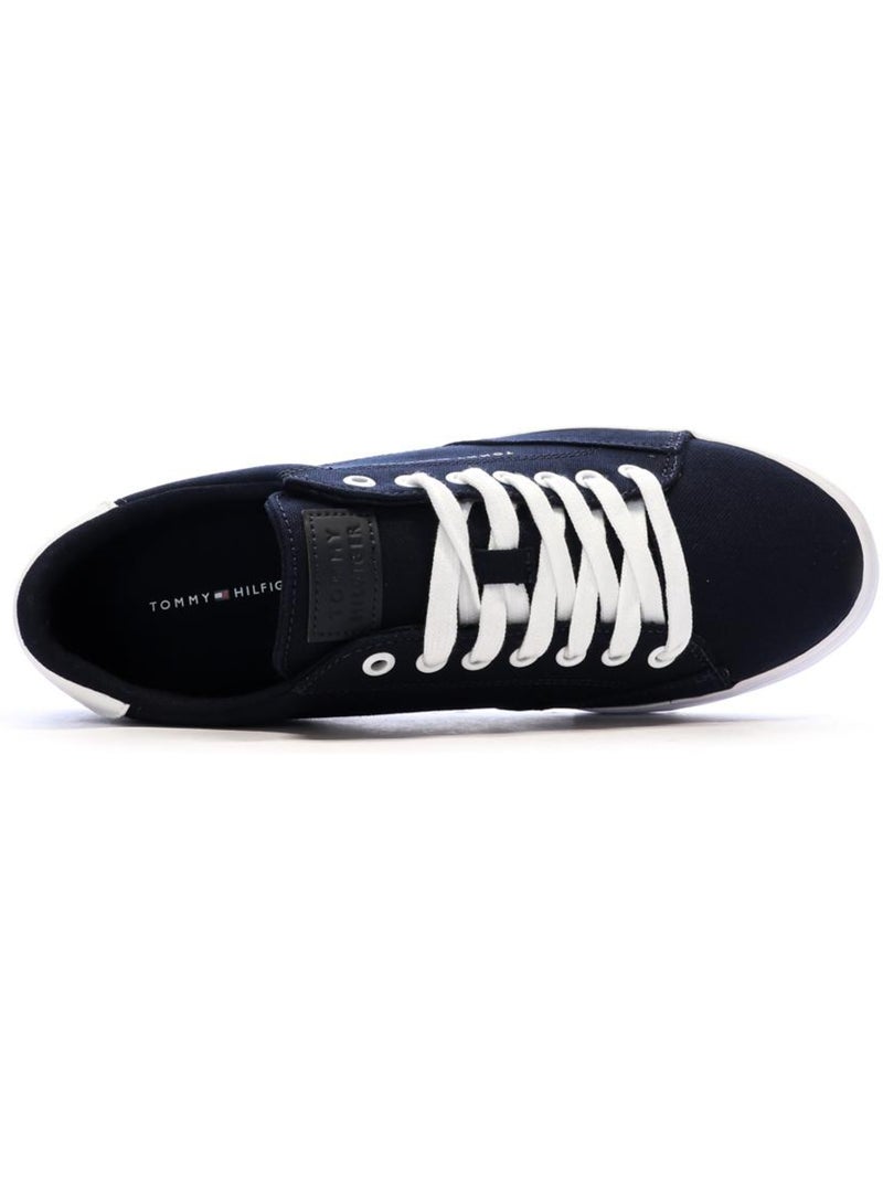 Tommy hilfiger vulc core rwb heren marine sneakers Blauw - Kiabi