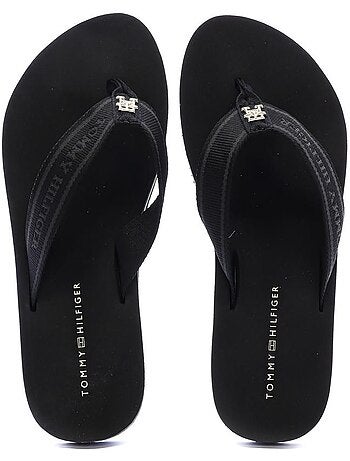 Tommy hilfiger webbing heren slippers zwart