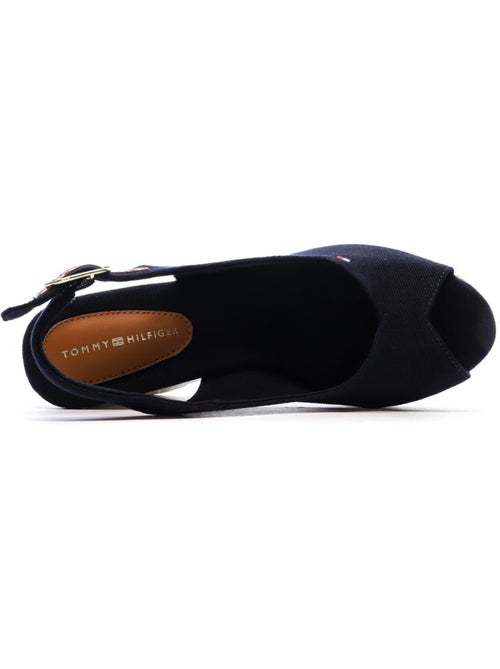 Tommy Hilfiger Wedge Sandalen Marineblauw voor Dames - Kiabi Tommy Hilfiger Wedge Sandalen Marineblauw voor Dames - Kiabi