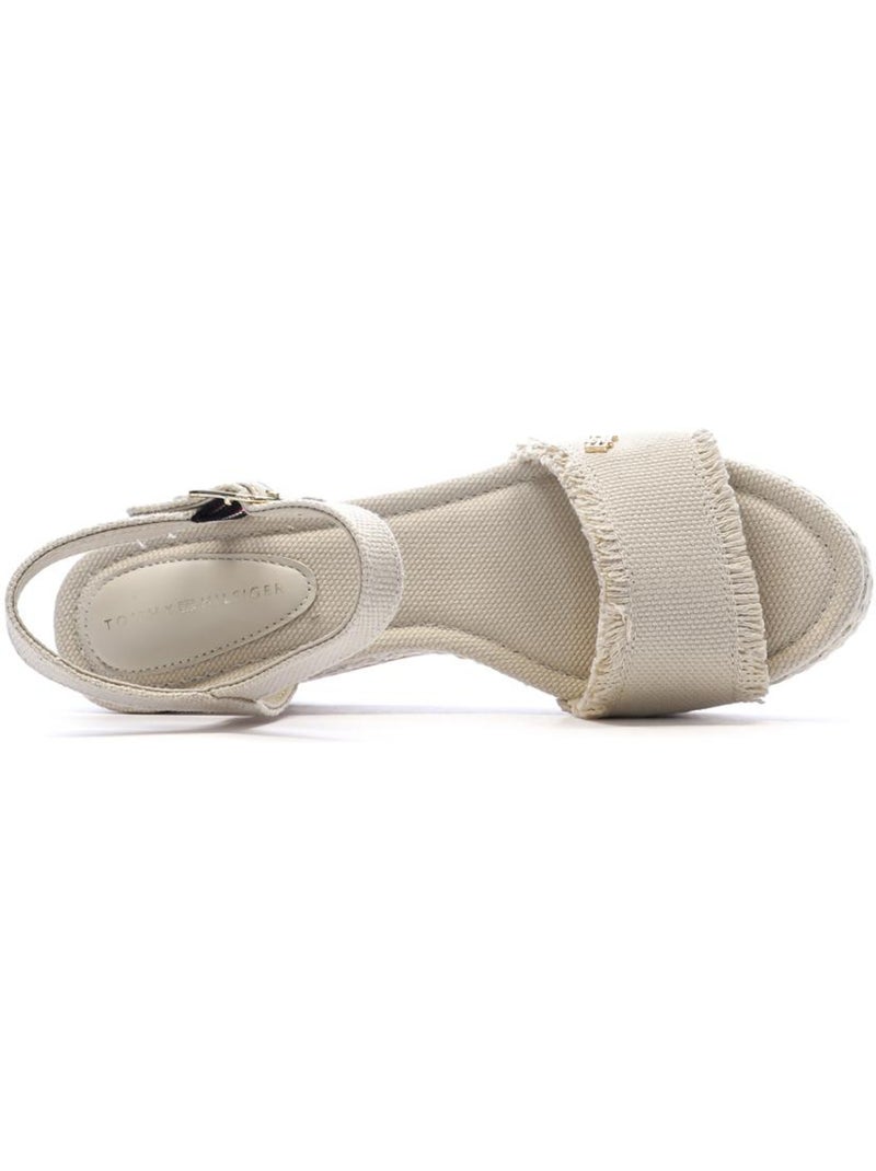 Tommy Hilfiger Wedgeee Beige Sandalen met Hak voor Dames Beige - Kiabi