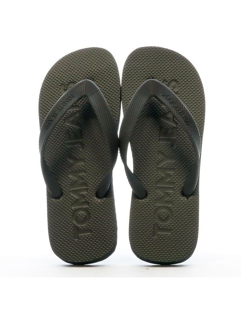 Tommy Hilfiger Zwarte Dames Slippers EN0EN02447 Zwart - Kiabi