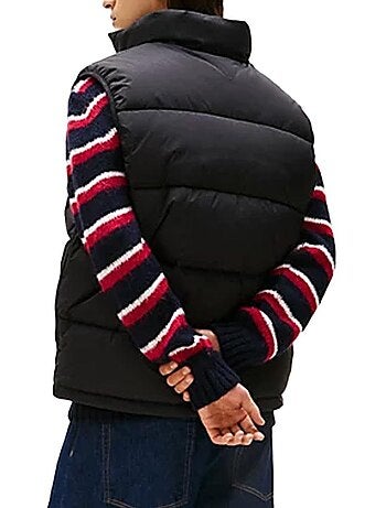 Tommy hilfiger zwarte mouwloze bodywarmer voor dames dm0dm22069