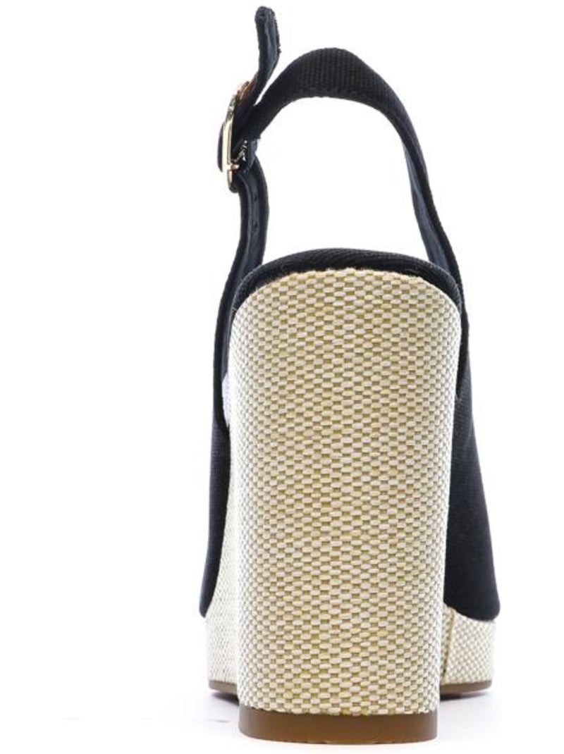 Tommy Hilfiger Zwarte Wedge Sandalen voor Dames Zwart - Kiabi