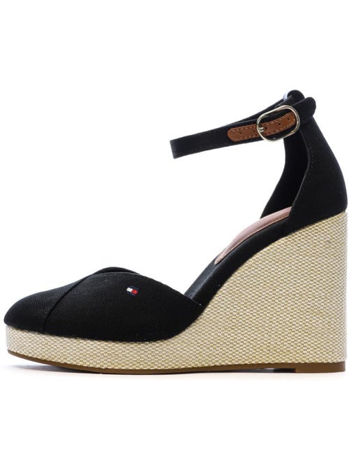 Tommy Hilfiger Zwarte Wedges Sandalen voor Dames - Kiabi Tommy Hilfiger Zwarte Wedges Sandalen voor Dames - Kiabi