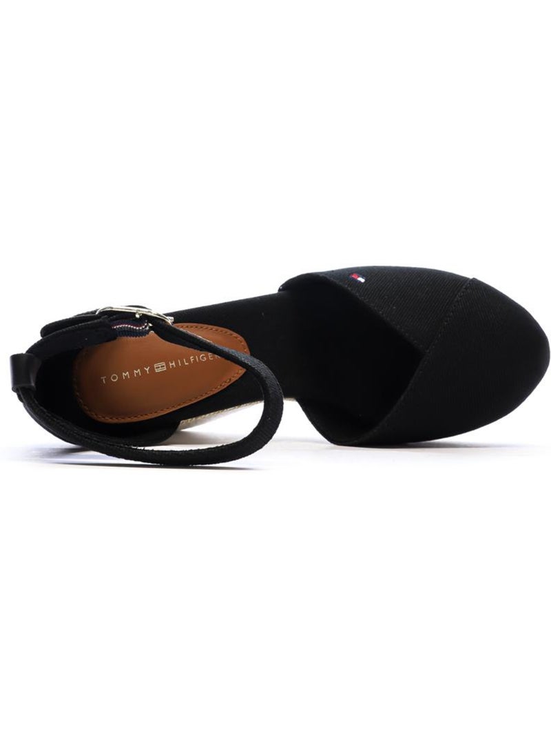 Tommy Hilfiger Zwarte Wedges Sandalen voor Dames Zwart - Kiabi