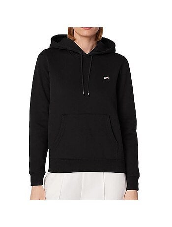 Tommy jeans dames hoodie zwart regular fit