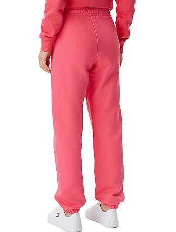 Tommy jeans dames roze joggingbroek met badge