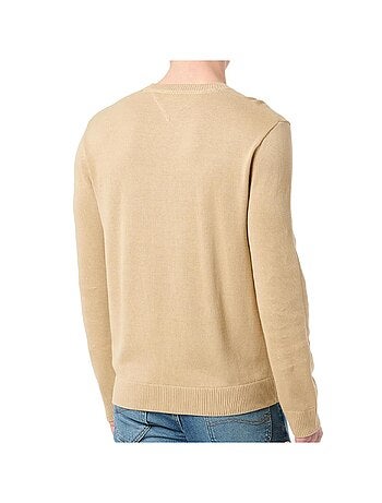 Tommy jeans ess light beige heren trui