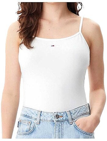 Tommy jeans essential strap dames top wit