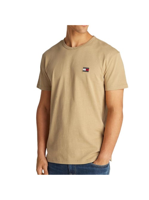 Tommy Jeans Heren T-shirt Beige met Logo - Kiabi Tommy Jeans Heren T-shirt Beige met Logo - Kiabi