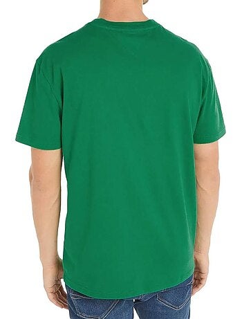 Tommy jeans heren t-shirt groen regular fit