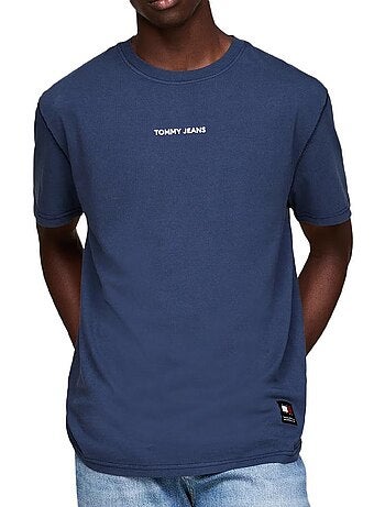Tommy jeans heren t-shirt groen regular fit
