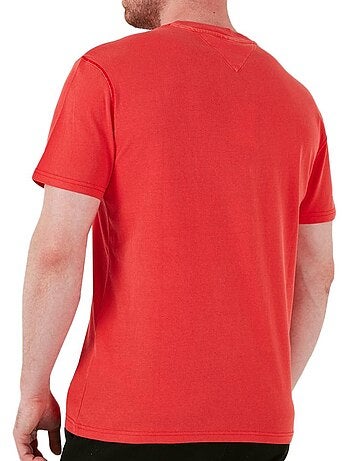 Tommy jeans heren t-shirt groen regular fit