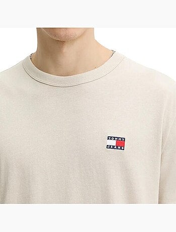 Tommy jeans heren t-shirt wit met logo dm0dm20322