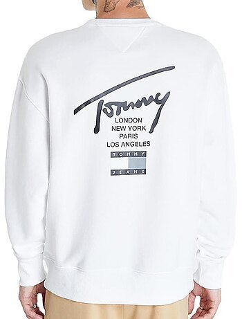 Tommy jeans modern heren sweatshirt wit