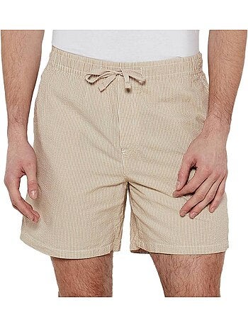 Tommy jeans seersucker korte broek beige voor heren