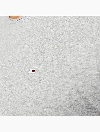Tommy hilfiger slim fit heren t-shirt beige gemêleerd