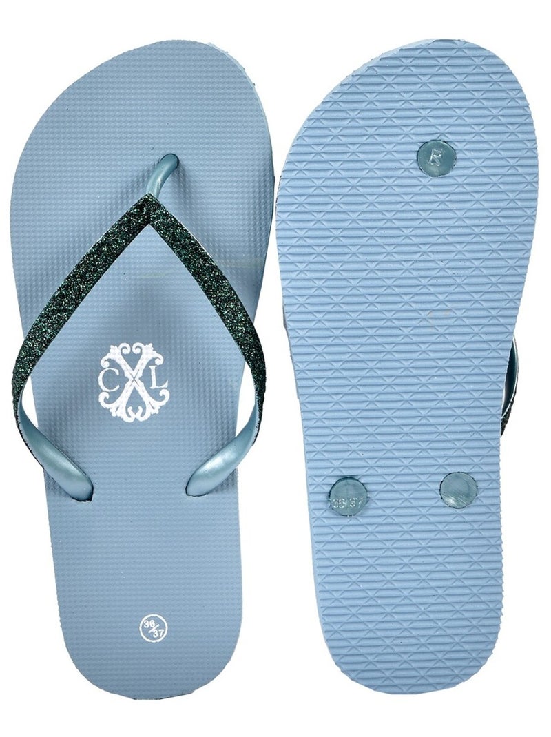 Tong femme cxl by lacroix glitter Bleu - Kiabi