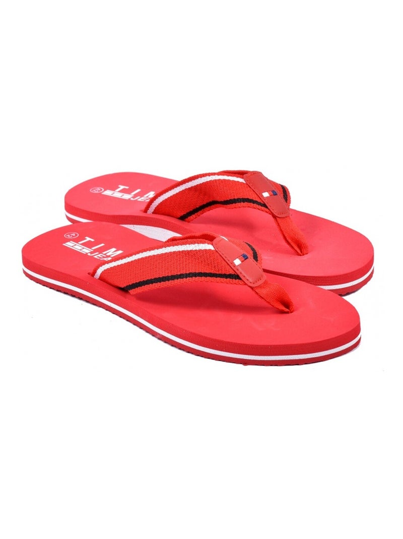 Tong Homme Rouge carmin - Kiabi