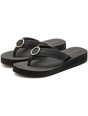 Tongs anneau italy noir