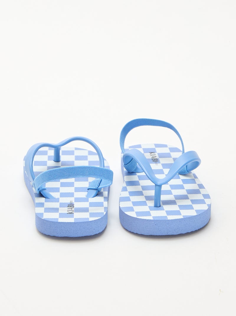 Tongs de plage Bleu - Kiabi