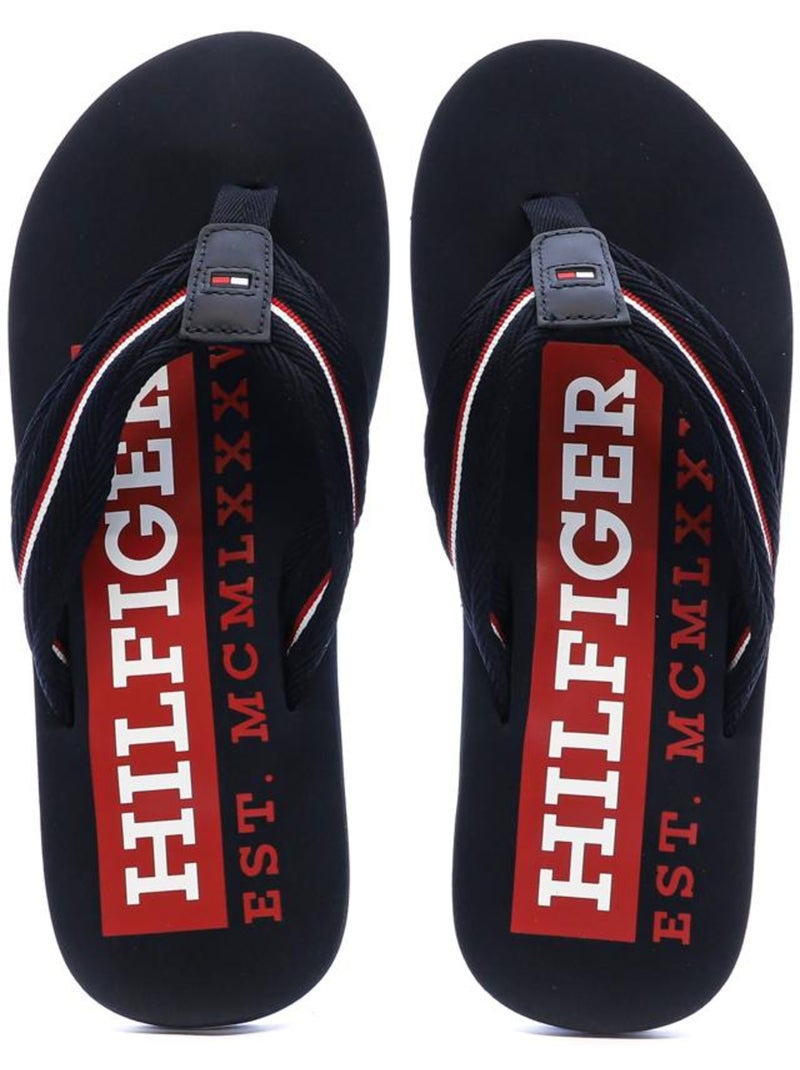 Tongs Homme Tommy Hilfiger Noir - Kiabi
