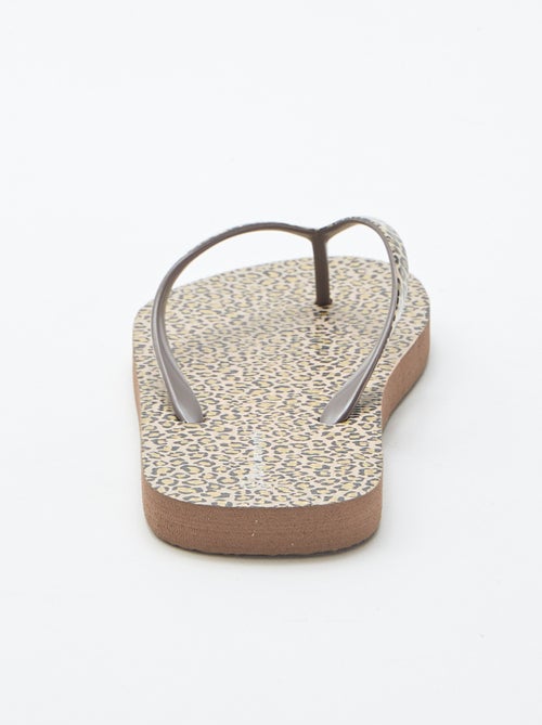 Tongs léopard - Kiabi