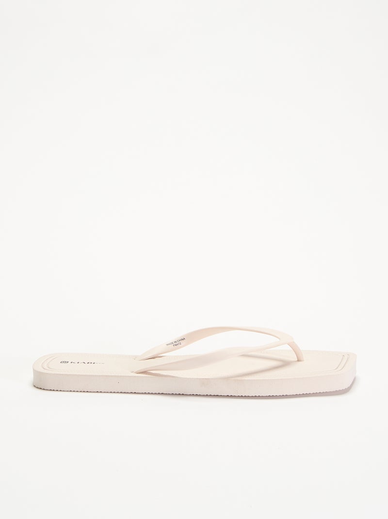 Tongs unies Beige - Kiabi