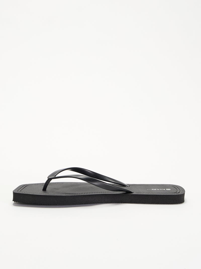 Tongs unies Noir - Kiabi