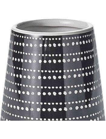Toothbrushhouder keramiek GOTAM met geometrisch design - Blauw - Guy Levasseur
