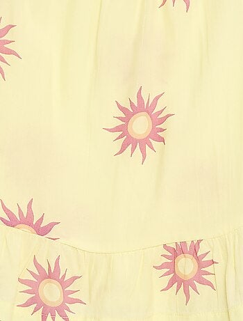 Top à motif à fines bretelles