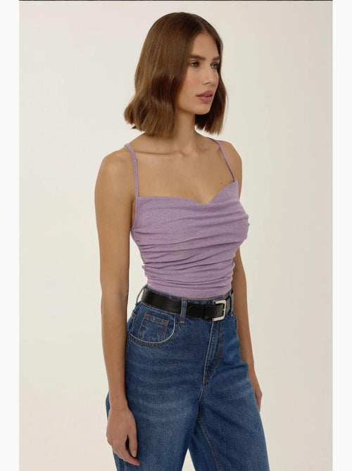 Top asymmetrisch gebreid met glitter hiccup - Kiabi Top asymmetrisch gebreid met glitter hiccup - Kiabi