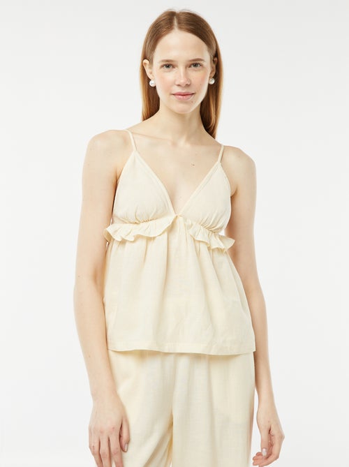 Top avec fines bretelles réglables - Kiabi