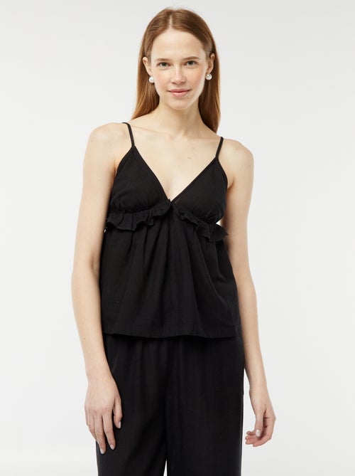 Top avec fines bretelles réglables - Kiabi