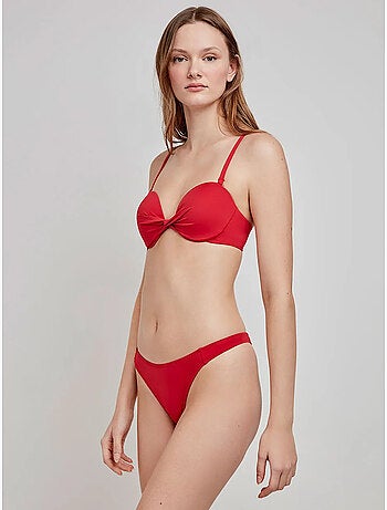 Top bandeau bikini mix en match