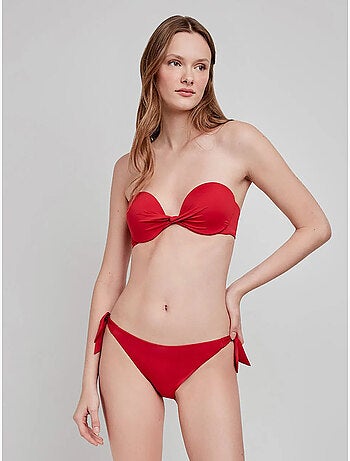 Top bandeau bikini mix en match