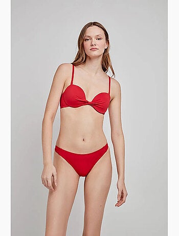 Top bandeau bikini mix en match