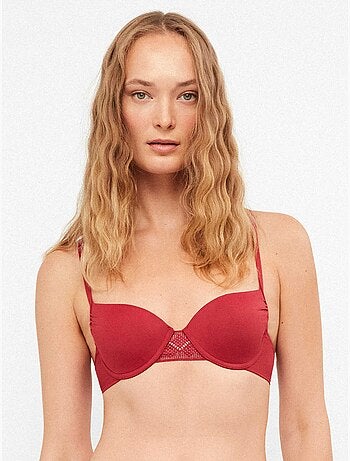 Top bikini balconette effen