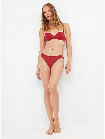 Top bikini balconette effen