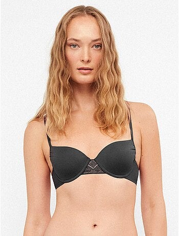 Top bikini balconette effen