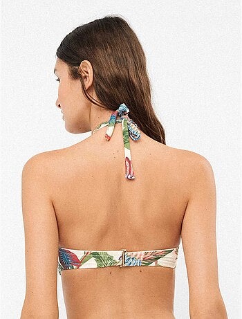 Top bikini bandeau met meerdere posities
