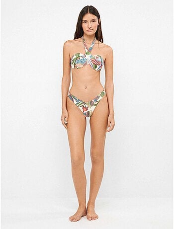 Top bikini bandeau met meerdere posities