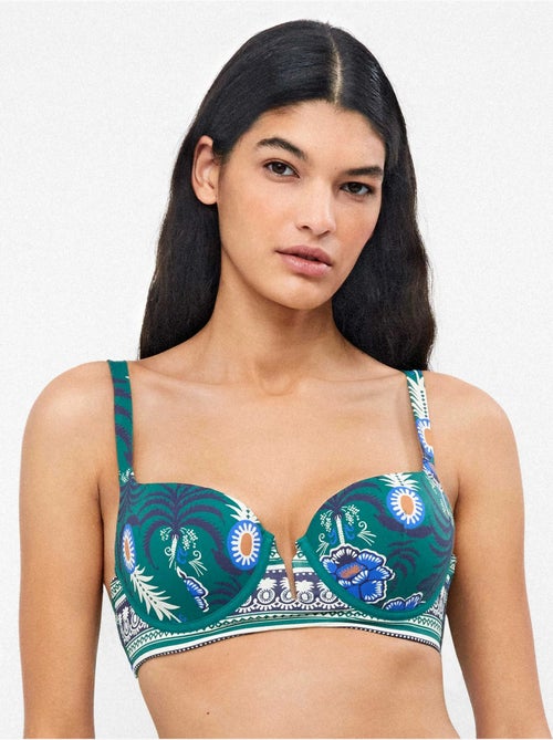 Top bikini capaciteit bustier-type - Kiabi