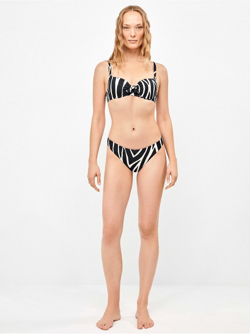 Top bikini capaciteit in dierenprint zebraprint stof Multicolor - Kiabi